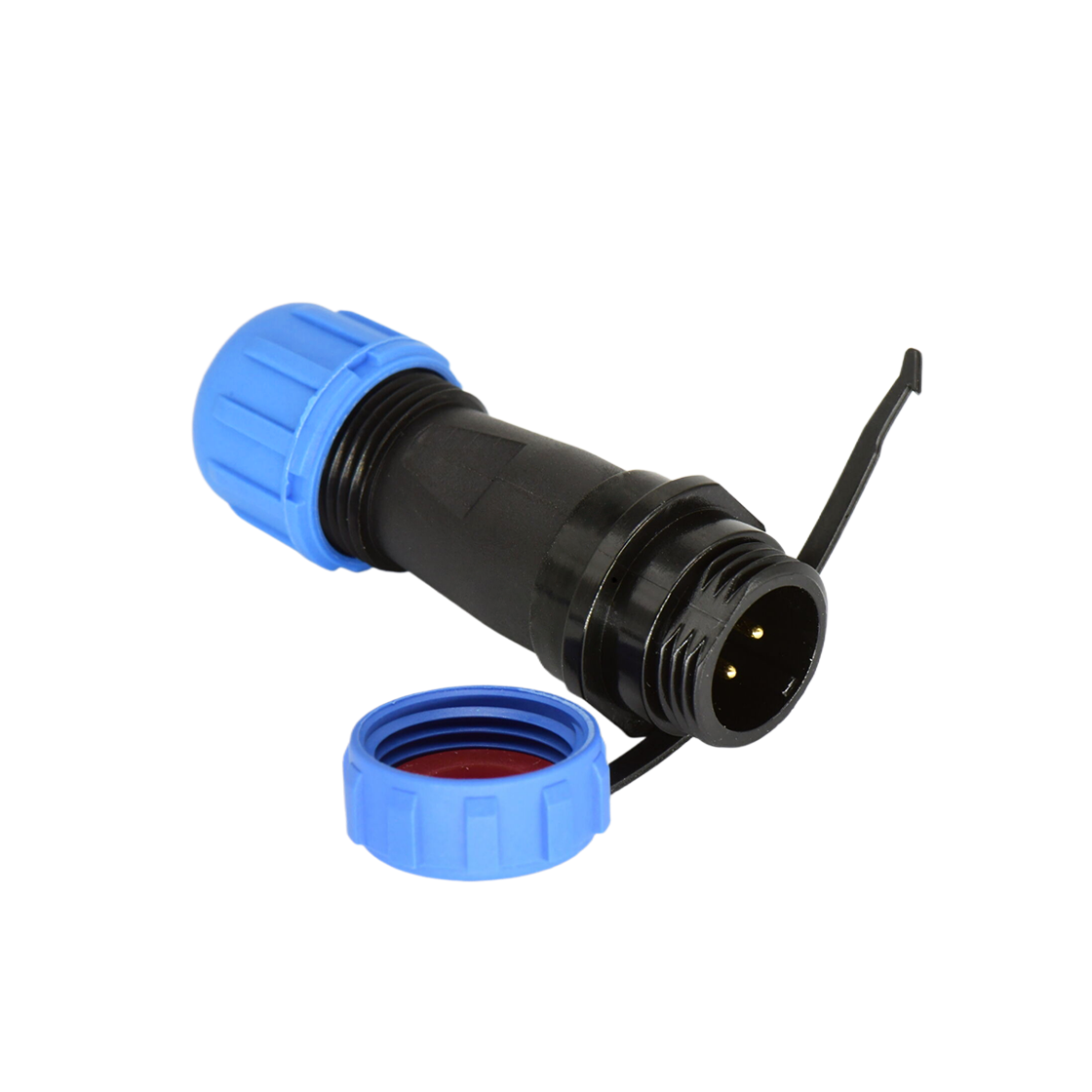 DP11系列 圆形航空插头 2芯电缆对接公插座 电缆直径4-6.5mm
